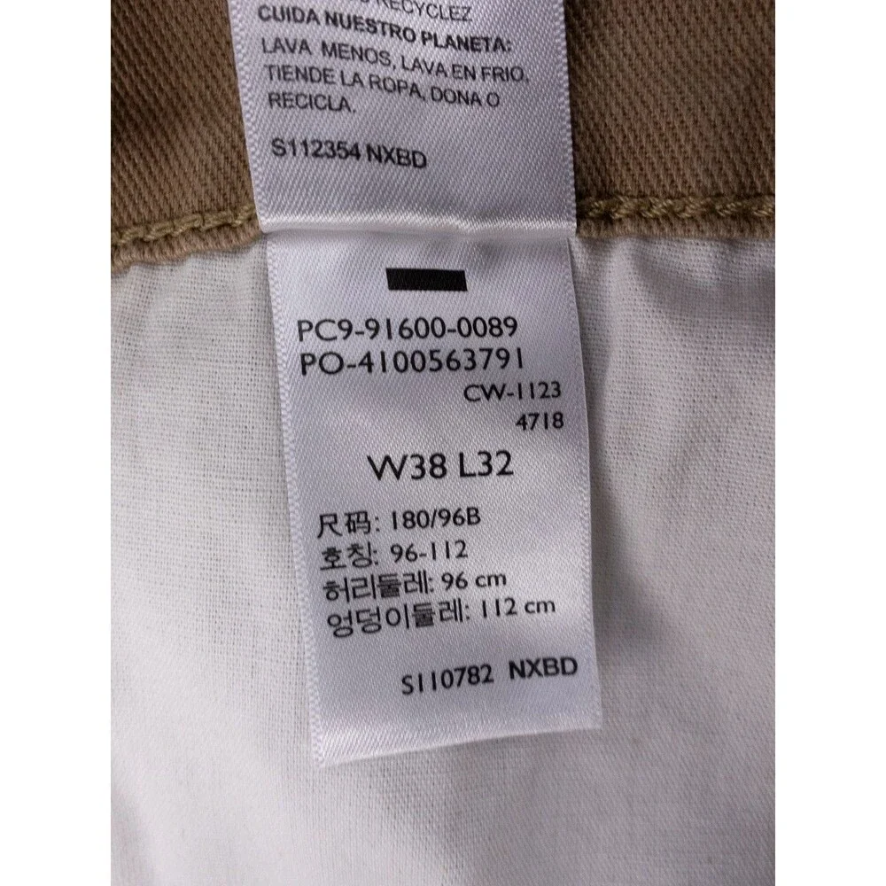 Levis Carpenter Pants Mens 38x30 Tag 38x32 Khaki Signature Levi Strauss Workwear